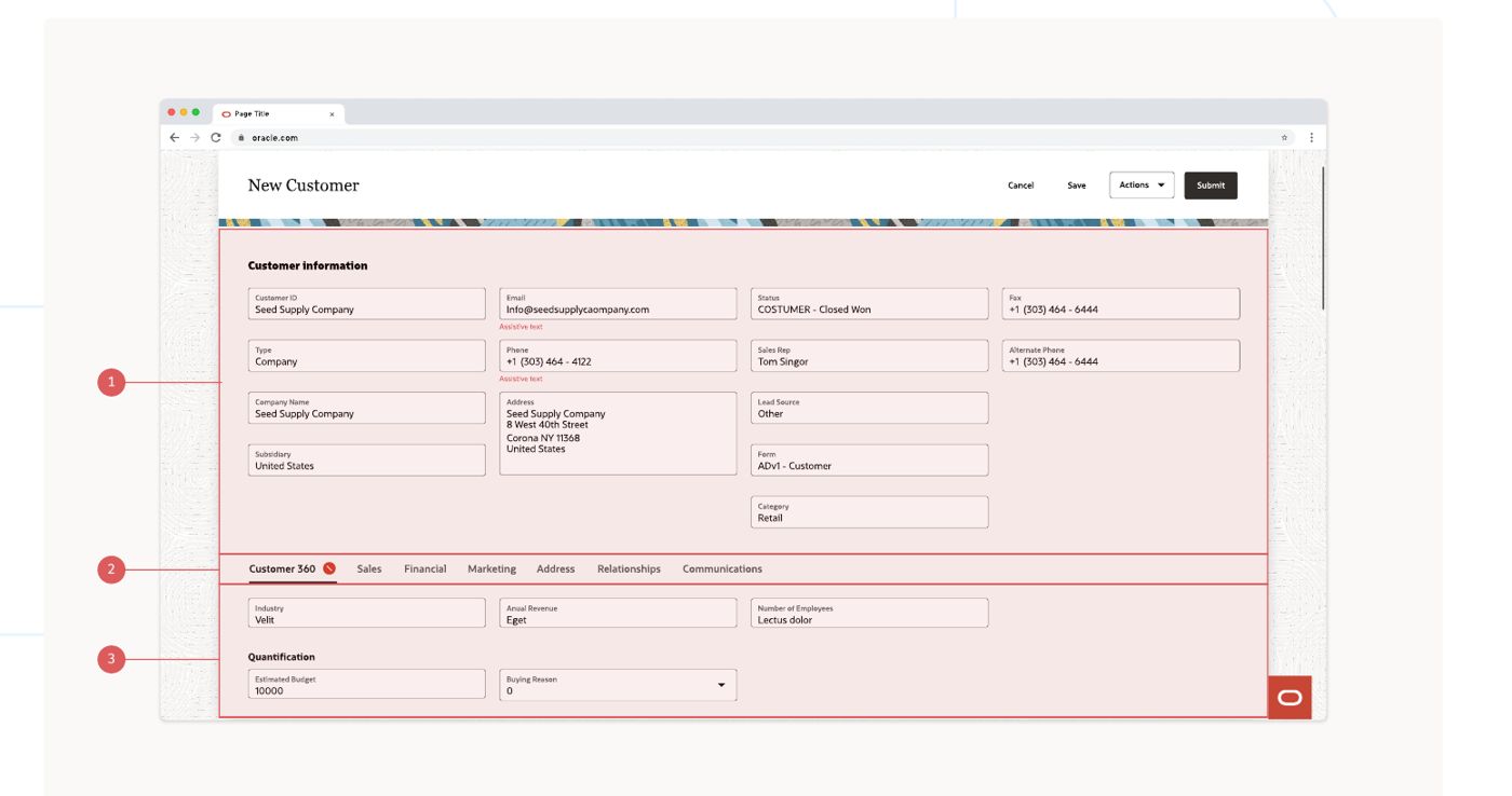 Advanced Create and Edit template