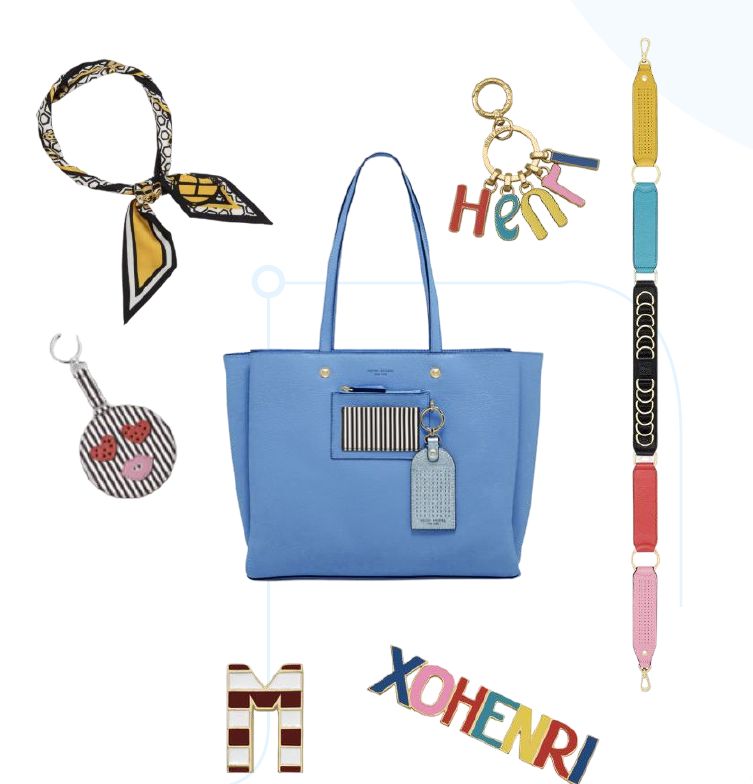 Influencer tote and accessories